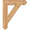 Ekena Millwork Traditional Arts & Crafts Smooth Bracket, Western Red Cedar, 3 1/2"W x 18"D x 22"H BKT04X18X22TRA03SWR - alternate 3